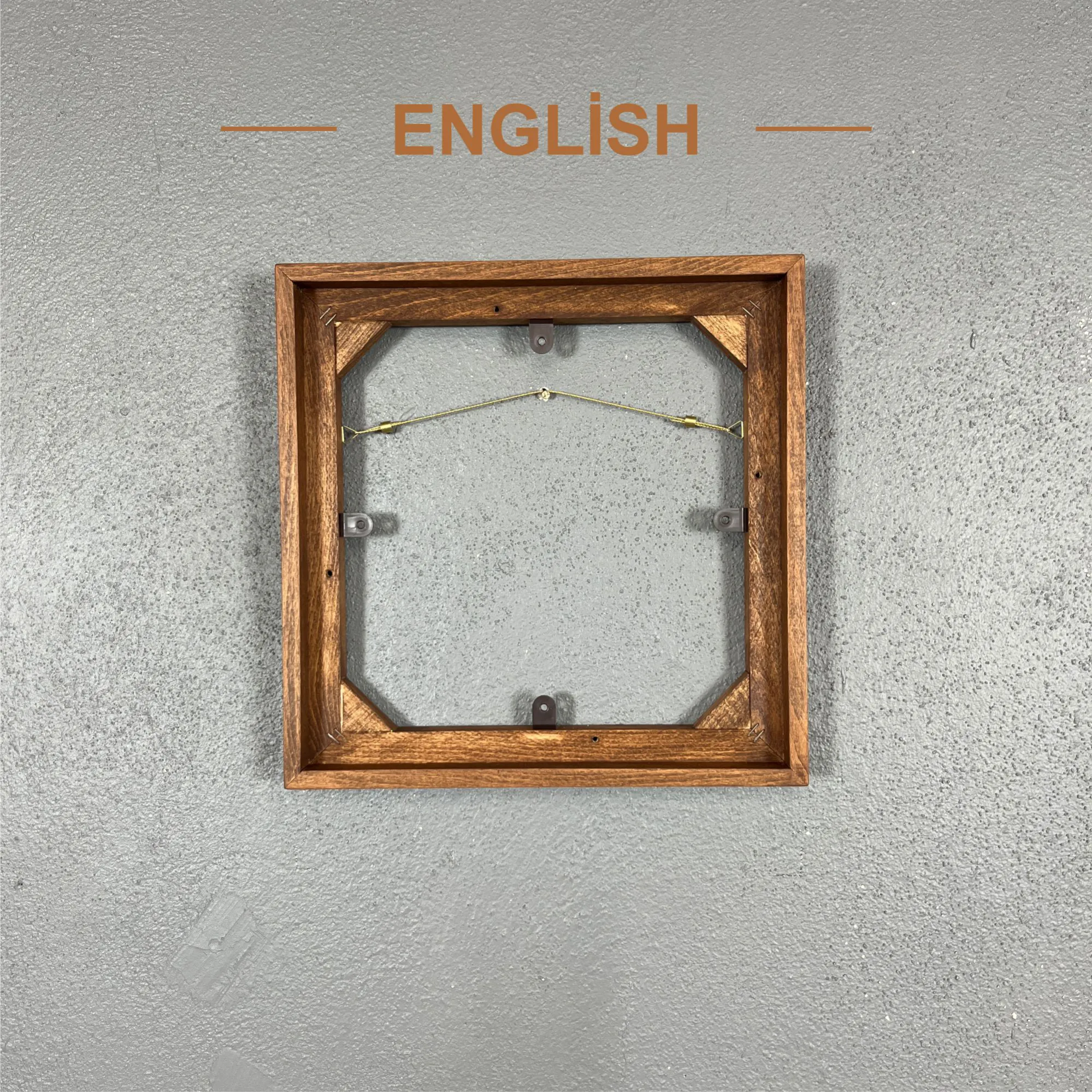 özel ölçü tuval çerçevesi dokulu ahşap renk english