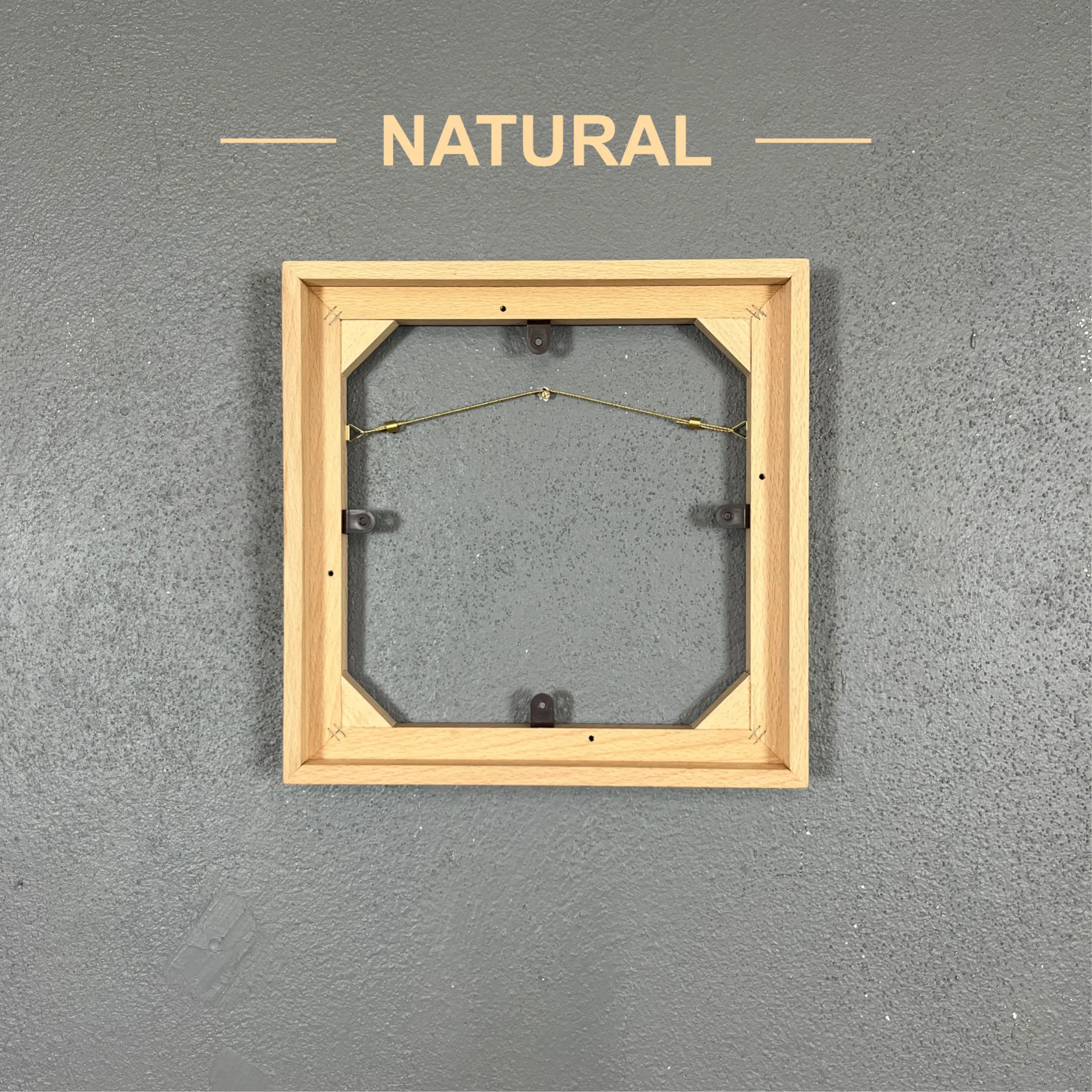 özel ölçü tuval çerçevesi dokulu ahşap renk natural