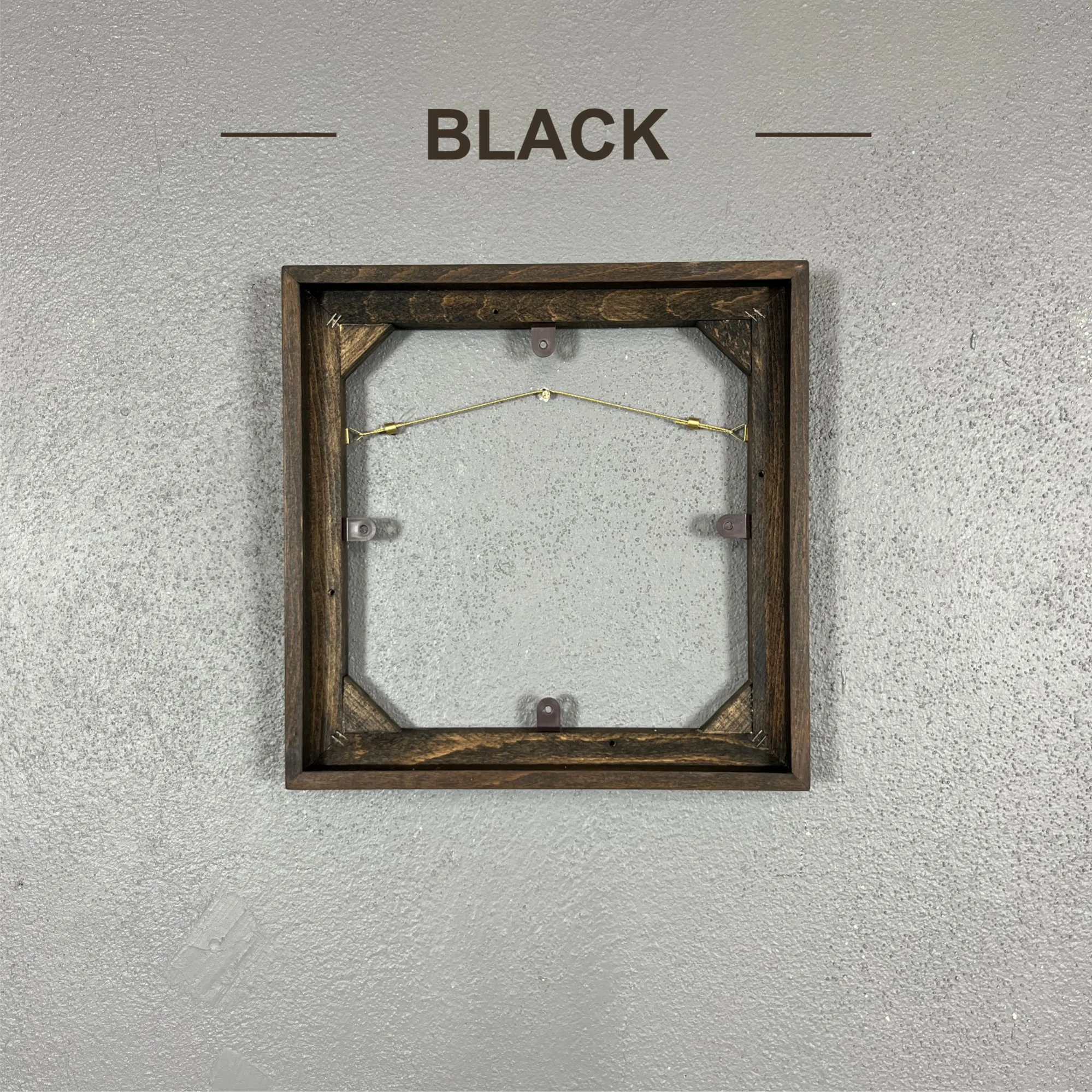 özel ölçü tuval çerçevesi dokulu ahşap renk black