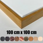 Ahşap Çerçeveli Kanvas Tuval 100×100 cm – Renk Seçenekli