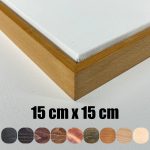 Ahşap Çerçeveli Kanvas Tuval 15×15 cm – Renk Seçenekli