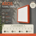 Ahşap çerçeveli tuval, renk asos
