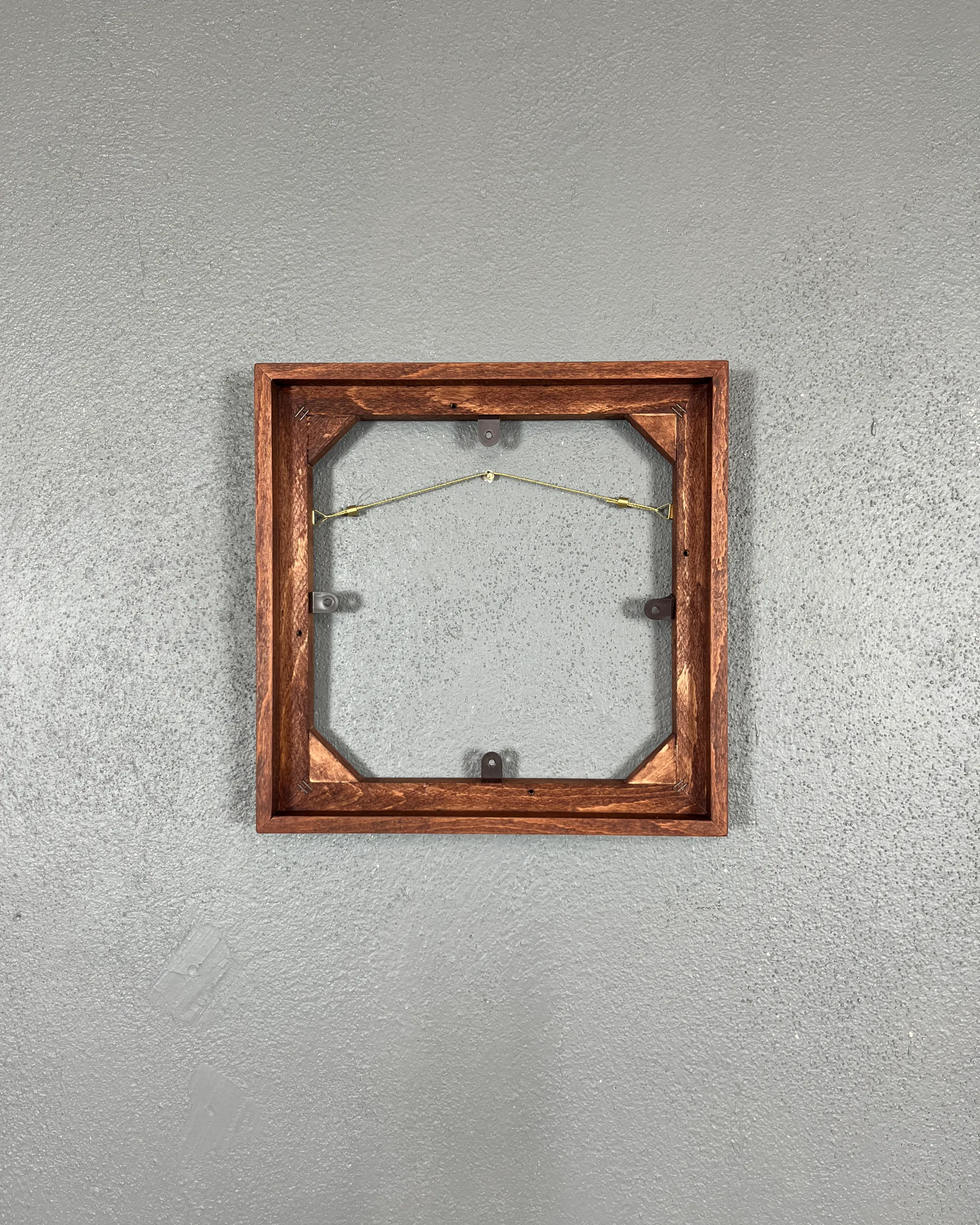 Ahşap çerçeveli tuval, renk mahogany